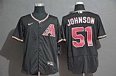 Diamondbacks 51 Randy Johnson Black Nike 2020 Flexbase Jersey,baseball caps,new era cap wholesale,wholesale hats